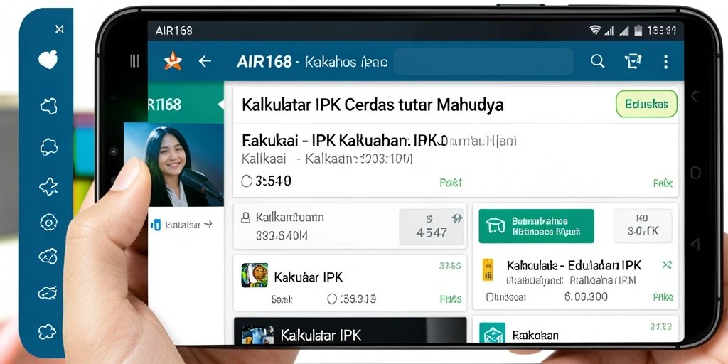 Antarmuka intuitif dan fungsional dari AIR168 untuk Kalkulator IPK.