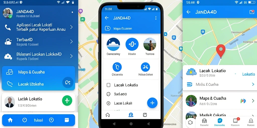 Antarmuka JANDA4D yang sederhana dan fungsional untuk lacak lokasi.