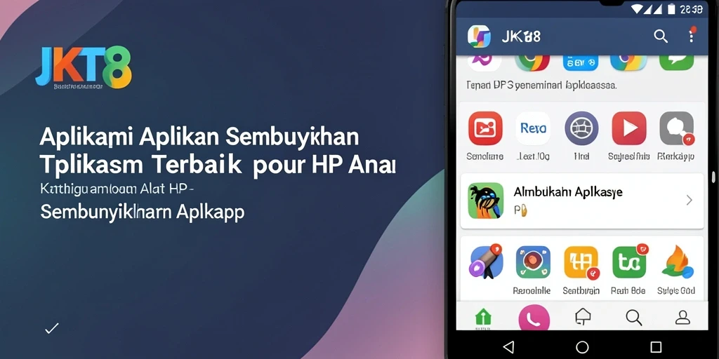 Tampilan antarmuka aplikasi JKT8 untuk menyembunyikan aplikasi dengan mudah.