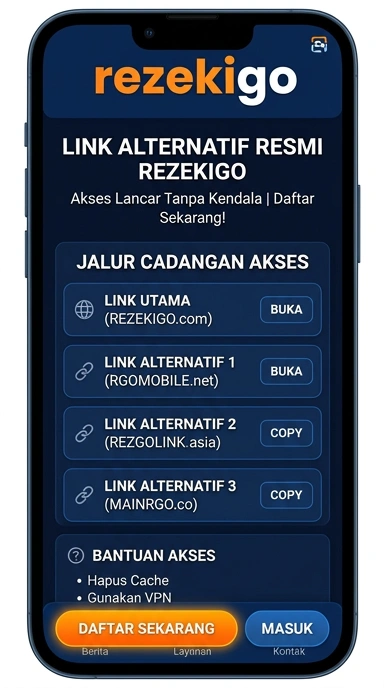 Akses Link Alternatif Aman rezekigo untuk Pengguna Android